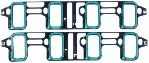 Mahle Original Intake Manifold Gaskets MS19598 Gaskets, Manifold, Intake, Molded Rubber, Stock Port, Cadillac, Chevrolet, GMC, Hummer, LS Engine, Set