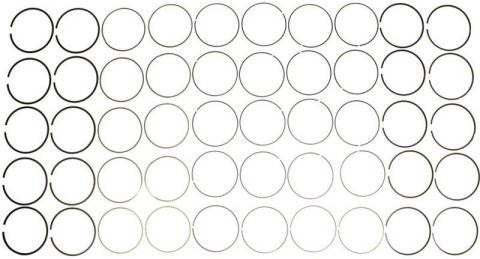 MAHLE Original Piston Rings 301-0663 Ring Set, Chrome - 3.5433 X 1.5MM Chrome Steel Top Ring