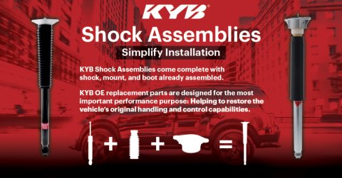KYB Excel-G Gas Shocks and Struts for 2007-2009 AURA, 2005-2010 G6, 2004-2012 MALIBU - SA1015 Shock Assembly thumbnail 2