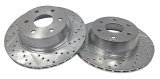 Baer Brakes Big Claw Brake Rotors 2302023 Rotor, Claw, Cross-Drilled, Slotted, Iron, Zinc Plated, Rear, Chevy, GMC, Pickup, SUV, Pair thumbnail 5