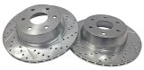Baer Brakes Big Claw Brake Rotors 2302023 Rotor, Claw, Cross-Drilled, Slotted, Iron, Zinc Plated, Rear, Chevy, GMC, Pickup, SUV, Pair thumbnail 6