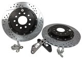 Baer Brakes EradiSpeed+ 1 Brake Rotors 2302041 Rotor, EradiSpeed-Plus 2, Cross-Drilled, Slotted, Iron, Zinc Plated, Rear, Chevy, Pair thumbnail 1