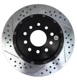 Baer Brakes EradiSpeed+ 1 Brake Rotors 2302041 Rotor, EradiSpeed-Plus 2, Cross-Drilled, Slotted, Iron, Zinc Plated, Rear, Chevy, Pair thumbnail 3