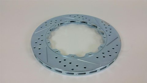 Baer Brakes Replacement Brake Rotors 6910366 Rotor, Vented, Cross-Drilled/Slotted, 14.00 in. Diameter, 0.750 in. Thick, Iron, Zinc plated, Each thumbnail 3