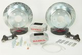 Baer Brakes Rear SS4 Disc Brake Kits 4402000S Kit, SS4, Rear, Cross-drilled/Slotted Rotors, 4-piston Silver Powdercoated Calipers, Jeep, Kit thumbnail 2