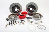 Baer Brakes SS4+ Disc Brake Systems 4302479R Kit, SS4+, Rear, Cross-drilled/Slotted Rotors, 4-piston Red Powdercoated Calipers, Buick, Chevy, Oldsmobile, Pontiac, Kit thumbnail 1