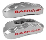 Baer Brakes Claw Pro+ Disc Brake Systems 4261436S Kit, Pro+, Front, Cross-drilled/Slotted Rotors, 6-piston Silver Powdercoated Calipers, Ford, Kit thumbnail 3