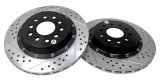 Baer Brakes EradiSpeed+ 1 Brake Rotors 2302048 Rotor, EradiSpeed-Plus 2, Cross-Drilled, Slotted, Iron, Zinc Plated, Rear, Chevy, Pontiac, Pair thumbnail 3