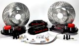 Baer Brakes Track4 Disc Brake Systems 4261275B Kits, Systems, Front, Cross-drilled/Slotted Rotors, 4-piston Black Powdercoated Calipers, Ford, Mercury, Kit thumbnail 1