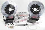 Baer Brakes Claw Extreme+ Disc Brake Systems 4261421S Brakes, Extreme+, Front, Cross-drilled/Slotted Surface Rotors, Silver Calipers, Ford, Kit thumbnail 1