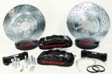 Baer Brakes Pro Brake Kits 4302299B Disc Kit, Pro, Rear, Cross-drilled/Slotted Rotors, 6-piston Black Powdercoated Calipers, Chevy, Kit thumbnail 1