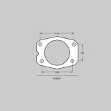 Baer Brakes SS4 Disc Brake Systems 4262272B Kits, Systems, Rear, Cross-drilled/Slotted Rotors, 4-piston Black Powdercoated Calipers, Ford, Kit thumbnail 1