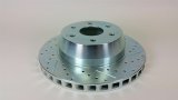 Baer Brakes EradiSpeed 1 Brake Rotors 6910526 Rotor, EradiSpeed+ One, Cross-drilled, Slotted, Iron, Zinc Plated, Driver Side Rear, Each thumbnail 2