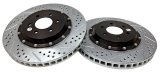 Baer Brakes EradiSpeed+ Brake Rotors 2141011 Rotor, EradiSpeed-Plus, Cross-Drilled, Slotted, Iron, Zinc Plated, Front, Dodge, Viper, Pair thumbnail 3