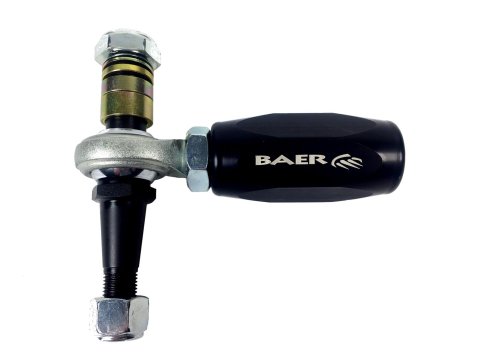 Baer Brakes Tracker Tie Rod Ends for 1988-2013 CORVETTE, 2004-2009 XLR - 3301009 Bump Steer Adjusters, Aluminum Sleeve, Black, Adjustable, GM, Kit thumbnail 1