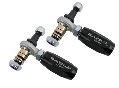 Baer Brakes Tracker Tie Rod Ends for 1988-2013 CORVETTE, 2004-2009 XLR - 3301009 Bump Steer Adjusters, Aluminum Sleeve, Black, Adjustable, GM, Kit thumbnail 3