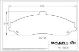 Baer Brakes Claw Ceramic Brake Pads for 1997-2008 CORVETTE, 2005-2006 GTO - D0731 Pads, Ceramic, Matrix, Front, Cadillac, Chevrolet, Pontiac, Set thumbnail 3
