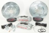 Baer Brakes Pro Brake Kits 4401000S Disc Kit, Pro, Front, Cross-drilled/Slotted Rotors, 6-piston Silver Powdercoated Calipers, Jeep, Kit thumbnail 1