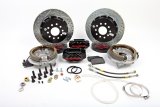 Baer Brakes SS4+ Disc Brake Systems 4302478B Kit, SS4+, Rear, Cross-drilled/Slotted Rotors, 4-piston Black Powdercoated Calipers, Chevy, Pontiac, Kit thumbnail 1