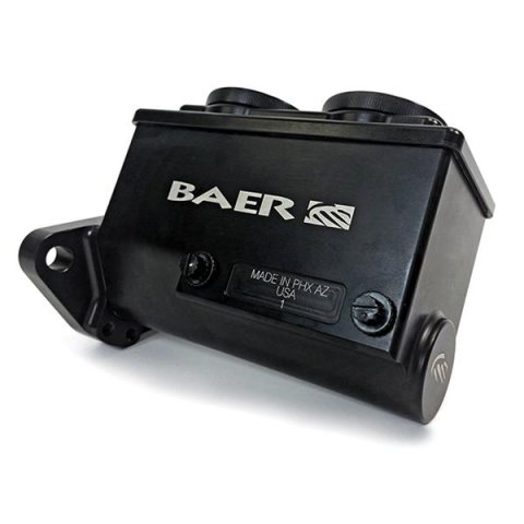 Baer Brakes Remaster Master Cylinders 6801274RP Cylinder, Remaster, Billet Aluminum, Black Anodized, 1.125 in. Bore, Passenger Side Ports, Each thumbnail 1