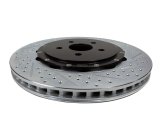 Baer Brakes EradiSpeed+ Brake Rotors 2302064 Rotor, EradiSpeed-Plus, Cross-Drilled, Slotted, Cast Iron, Zinc Plated, Rear, Chevy, Pair thumbnail 3