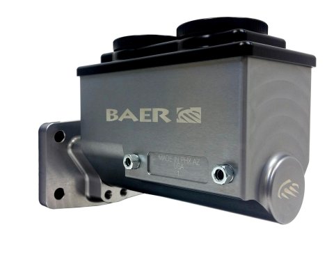 Baer Brakes Remaster Master Cylinders 6801300RP Cylinder, Remaster, Billet Aluminum, Gray Anodized, 1.000 in. Bore, Passenger Side Ports, Mopar, Each thumbnail 1