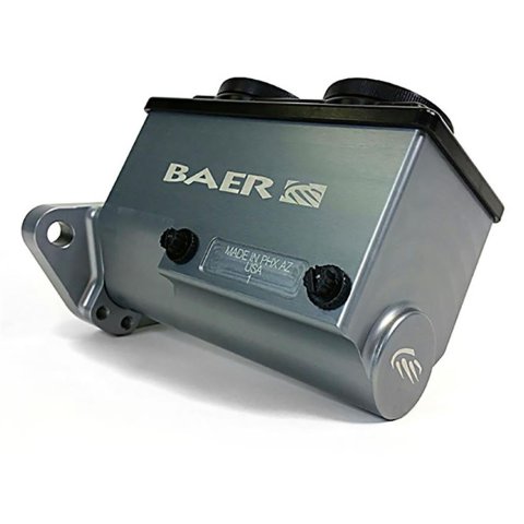 Baer Brakes Remaster Master Cylinders 6801300RP Cylinder, Remaster, Billet Aluminum, Gray Anodized, 1.000 in. Bore, Passenger Side Ports, Mopar, Each thumbnail 2