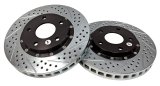 Baer Brakes EradiSpeed+ Brake Rotors 2301006 Rotor, EradiSpeed-Plus, Cross-Drilled, Slotted, Iron, Zinc Plated, Front, Chevy, Pontiac, Pair thumbnail 3