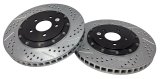 Baer Brakes EradiSpeed+ Brake Rotors 2261031 Rotors, EradiSpeed-Plus, Cross-Drilled, Slotted, Iron, Zinc Plated, Front, Ford, Pair thumbnail 3