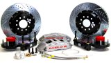 Baer Brakes Extreme Brake Systems 4261049S Disc Kits, Systems, Front, Cross-drilled/Slotted Rotors, 6-piston Silver Powdercoated Calipers, Ford, Kit thumbnail 1