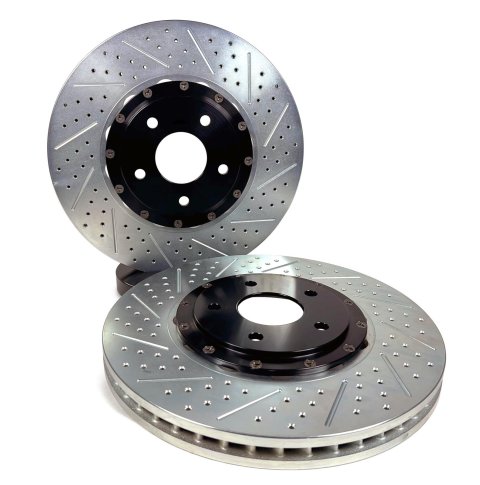 Baer Brakes EradiSpeed+ Brake Rotors 2261044 Rotor, Front, Cross Drilled Slotted, 15.00 in. Diameter, 1.250 in. Thickness, Cast Iron, Zinc Plated, Ford, Pair thumbnail 5