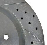 Baer Brakes Big Claw Brake Rotors for 2011-2018 1500, 2019-2024 1500 CLASSIC, 2006-2010 RAM - 2141019 Rotors, Claw, Cross-drilled and Slotted Surface, Iron, Zinc Plated, 15.00 in. O.D., Front, Dodge, Ram, Pair thumbnail 8