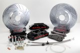 Baer Brakes Track4 Disc Brake Systems 4301411B Kit, Track4, Front, Cross-drilled/Slotted Rotors, 4-piston Black Powdercoated Calipers, Chevy, Kit thumbnail 1