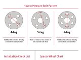 Baer Brakes 1 inch Wheel Spacers 2000007 Spacer, Billet Aluminum, 1.000 in. Thick, 4 x 100mm, 4.25", 4.5", Pair thumbnail 2