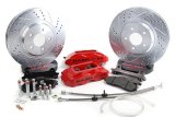 Baer Brakes Track4 Disc Brake Systems 4301396B Brakes, Track4, Front, 13 in. Drilled/Slotted Rotors, Black, GM, Passenger Car, Kit thumbnail 2