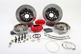 Baer Brakes SS4+ Disc Brake Systems 4302429R Kit, SS4+, Rear, Cross-drilled/Slotted Rotors, 4-piston Red Powdercoated Calipers, Chevy, Kit thumbnail 1