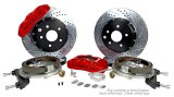 Baer Brakes Claw Pro+ Disc Brake Systems 4402001R Kit, Pro+, Rear, Cross-drilled/Slotted Rotors, 6-piston Red Powdercoated Calipers, Jeep, Kit thumbnail 1