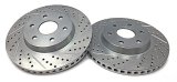 Baer Brakes Big Claw Brake Rotors 2301044 Rotor, Claw, Cross-Drilled, Slotted, Iron, Zinc Plated, Front, Chevy, GMC, Pickup, SUV, Pair thumbnail 5