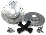 Baer Brakes Big Claw Brake Rotors 2301044 Rotor, Claw, Cross-Drilled, Slotted, Iron, Zinc Plated, Front, Chevy, GMC, Pickup, SUV, Pair thumbnail 7