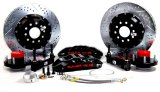 Baer Brakes Claw Extreme+ Disc Brake Systems 4301426B Kit, Extreme+, Front, Cross-drilled/Slotted Rotors, 6-piston Black Powdercoated Calipers, Buick, Chevy, Oldsmobile, Pontiac, Kit thumbnail 2