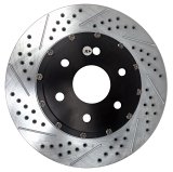 Baer Brakes EradiSpeed+ 1 Brake Rotors 2301028 Rotor, EradiSpeed-Plus 2, Cross-Drilled, Slotted, Iron, Zinc Plated, Front, Chevy, GMC, Pickup, SUV, Pair thumbnail 1