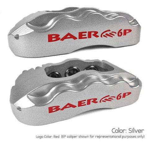 Baer Brakes SS4 Disc Brake Systems 4302308S Kit, SS4, Rear, Cross-drilled/Slotted Rotors, 4-piston Silver Powdercoated Calipers, Buick, Chevy, GMC, Oldsmobile, Pontiac, Kit thumbnail 3