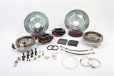 Baer Brakes SS4 Disc Brake Systems 4262274B Kits, Systems, Rear, Cross-drilled/Slotted Rotors, 4-piston Black Powdercoated Calipers, Ford, Kit thumbnail 1