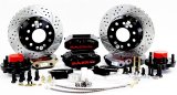 Baer Brakes SS4+ Disc Brake Systems 4301441B Kit, SS4+, Front, Cross-drilled/Slotted Rotors, 4-piston Black Powdercoated Calipers, Chevy, Kit thumbnail 2