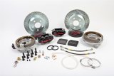 Baer Brakes SS4 Disc Brake Systems 4302406B Kit, SS4, Rear, Cross-drilled/Slotted Rotors, 4-piston Black Powdercoated Calipers, Chevy, Kit thumbnail 1