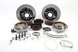 Baer Brakes SS4+ Disc Brake Systems 4262694B Kits, SS4 Plus Systems, Rear, Cross-drilled/Slotted Rotors, 4-piston Black Powdercoated Calipers, Ford, Kit thumbnail 1