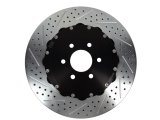 Baer Brakes EradiSpeed+ Brake Rotors 2302069 Rotor, EradiSpeed-Plus, Cross-Drilled, Slotted, Cast Iron, Zinc Plated, Rear, Cadillac, Pair thumbnail 3