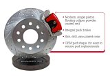 Baer Brakes Classic Disc Brake Kits 4302518R Brakes, Rear, Series, Cross-Drilled, Slotted Rotors, 1-Piston Calipers, GM, 10-Bolt, 12-Bolt, F-Body, X-Body, Staggered Shocks, Kit thumbnail 1