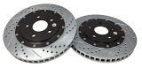 Baer Brakes EradiSpeed+ 1 Brake Rotors 2301053 Rotor, EradiSpeed-Plus 2, Drilled, Slotted, Iron, Zinc Plated, Front, Cadillac, Chevy, Pair thumbnail 2