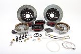 Baer Brakes SS4+ Disc Brake Systems 4262258B Kit, SS4+, Rear, Cross-drilled/Slotted Rotors, 4-piston Black Powdercoated Calipers, Ford, 8.8 in., Kit thumbnail 1